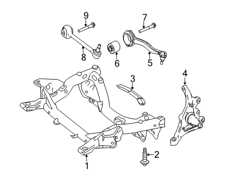 2017 Mercedes-Benz SLC43 AMG Front Suspension, Control Arm Diagram 1