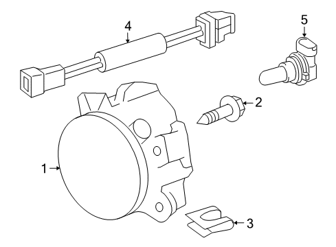 2006 Mercedes-Benz CLS55 AMG Bulbs Diagram 1