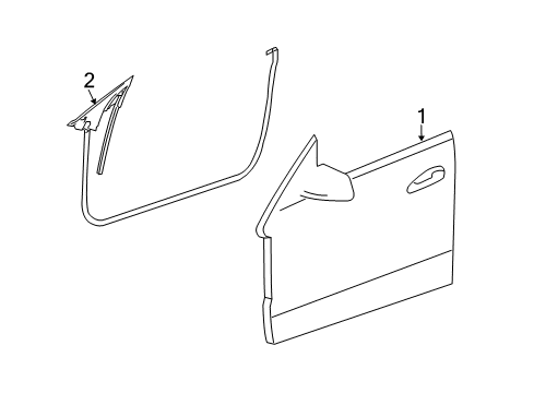 2012 Mercedes-Benz E350 Door & Components, Body Diagram