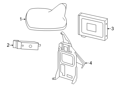 2011 Mercedes-Benz E550 Antenna & Radio Diagram 1