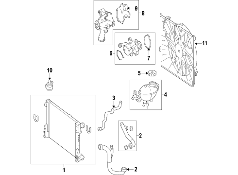 Water Pump Assembly Diagram for 156-200-06-01-80