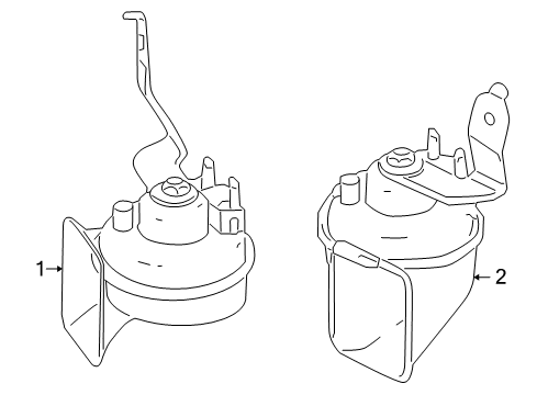 2011 Mercedes-Benz E550 Horn Diagram 2