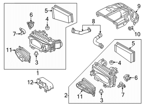 Air Cleaner Assembly Bushing Diagram for 177-094-02-85-64