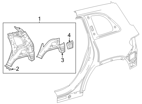 2022 Mercedes-Benz EQB 300 Inner Structure  Diagram