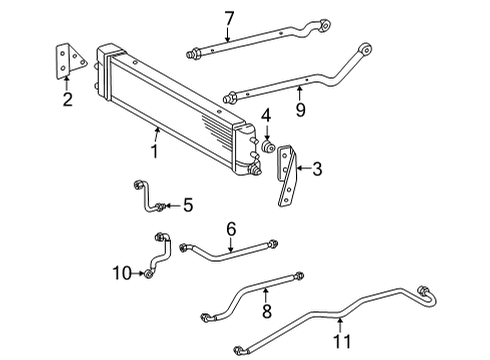 2008 Mercedes-Benz G500 Trans Oil Cooler