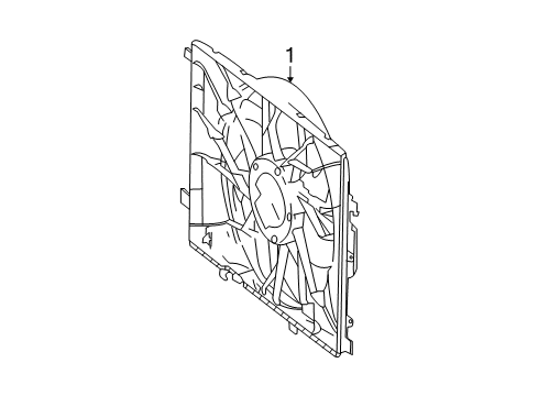 2012 Mercedes-Benz C350 Cooling System, Radiator, Water Pump, Cooling Fan Diagram 1