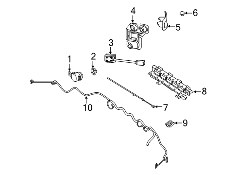 2020 Mercedes-Benz CLA250 Electrical Components - Rear Bumper