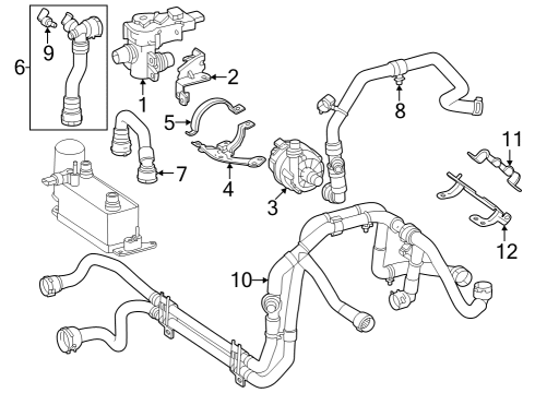 2022 Mercedes-Benz EQB 350 Hoses, Lines & Pipes Diagram 2