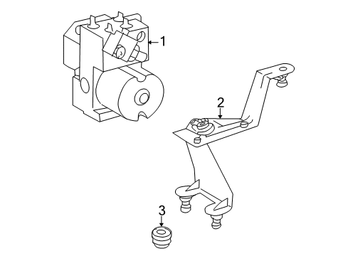 2003 Mercedes-Benz S430 Anti-Lock Brakes Diagram 1