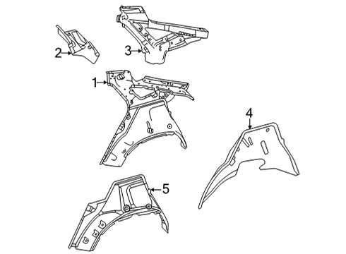 Inner Quarter Reinforcement Diagram for 167-630-86-03