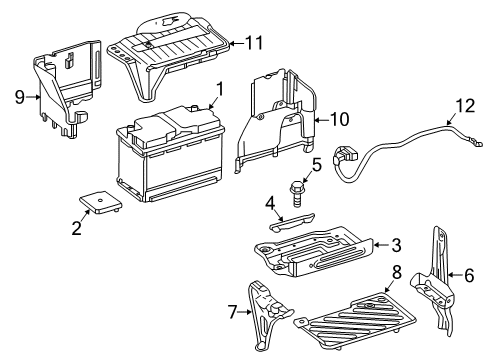 2018 Mercedes-Benz GLA250 Battery Diagram