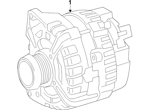 2020 Mercedes-Benz AMG GT 63 Alternator Diagram 1