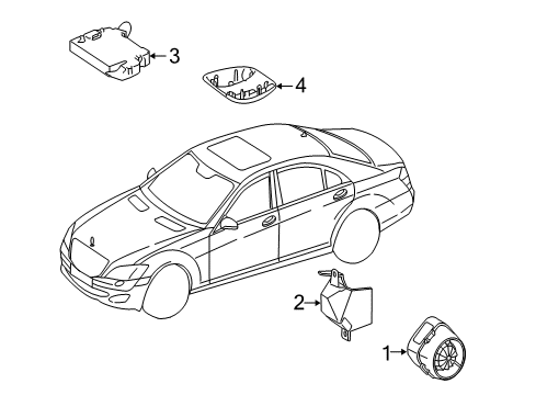 2013 Mercedes-Benz S400 Alarm System