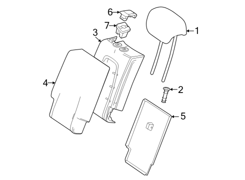 Seat Back Panel Diagram for 247-920-46-03-64-9E83