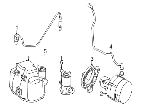 2016 Mercedes-Benz SLK300 Emission Components Diagram