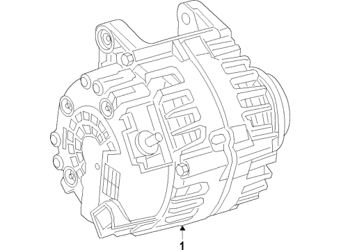 2022 Mercedes-Benz G550 Alternator Diagram 1