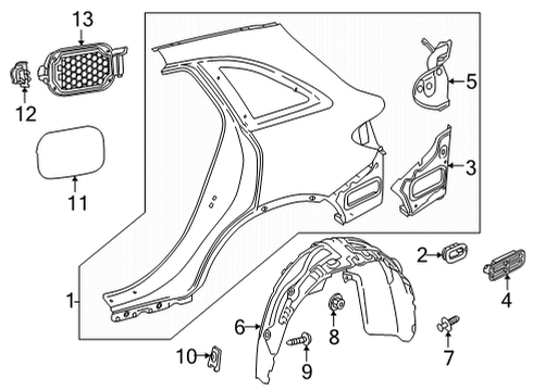 2021 Mercedes-Benz GLC300 Fuel Door, Electrical Diagram 2