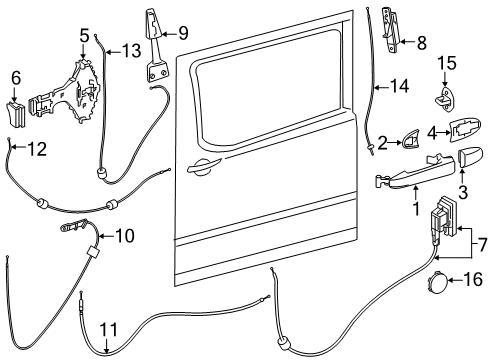 2018 Mercedes-Benz Sprinter 2500 Sliding Door, Electrical Diagram