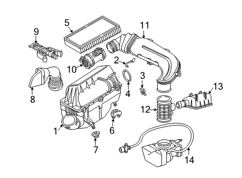 1997 Mercedes-Benz E320 Air Intake