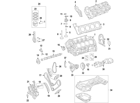 2011 Mercedes-Benz SL550 Engine Parts & Mounts, Timing, Lubrication System Diagram 2