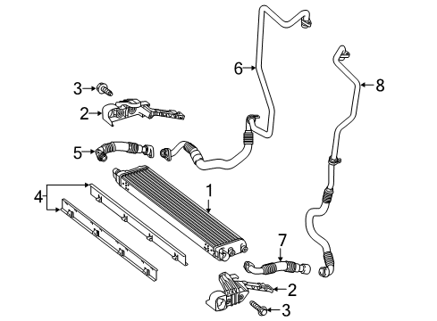 2019 Mercedes-Benz GLS63 AMG Oil Cooler Diagram