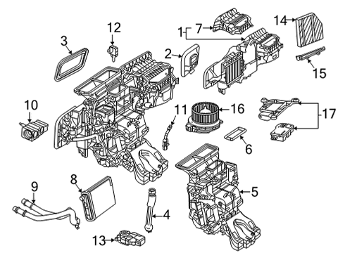 Heater Hose Diagram for 167-830-83-03