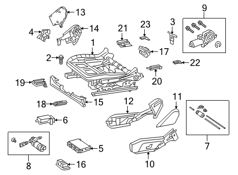 COVER, SEAT RAIL Diagram for 463-919-18-00-8T92