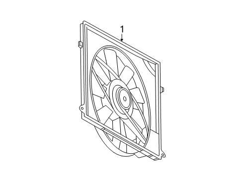 2006 Mercedes-Benz S350 Cooling Fan