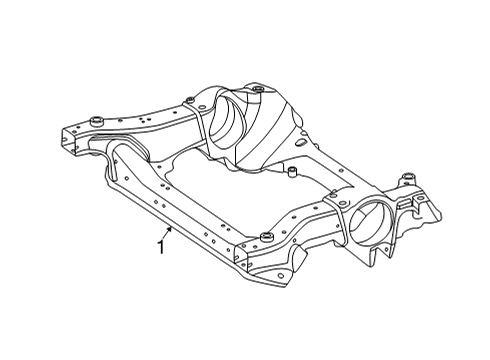 2024 Mercedes-Benz C43 AMG Suspension Mounting - Front Diagram