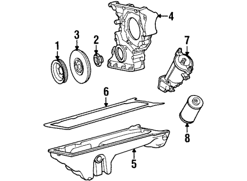 1993 Mercedes-Benz 300SD Filters Diagram 2