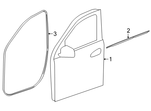 Belt Weatherstrip Diagram for 292-725-14-00