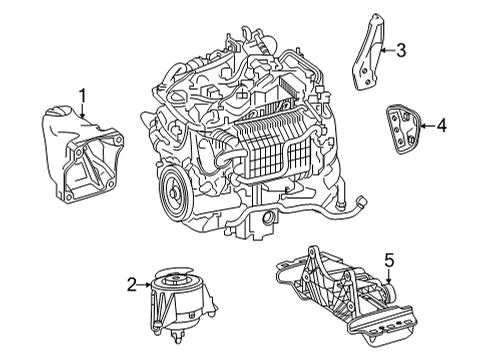 Mount Bracket Diagram for 654-223-63-00