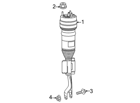 2023 Mercedes-Benz EQS 450 Struts & Components  Diagram