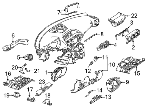 2020 Mercedes-Benz AMG GT Automatic Temperature Controls Diagram 5