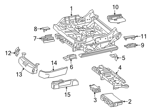 2017 Mercedes-Benz S550 Tracks & Components Diagram 1