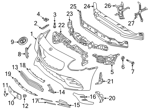 2018 Mercedes-Benz SLC300 Bumper & Components - Front