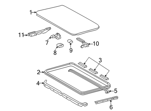 2017 Mercedes-Benz G550 Sunroof, Body Diagram 2