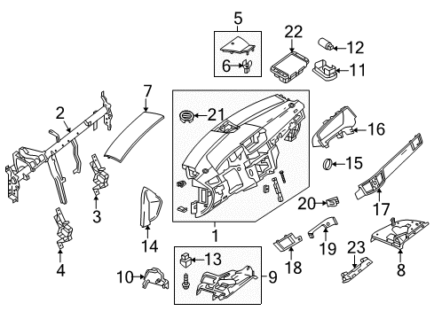 Molding Diagram for 212-680-08-71