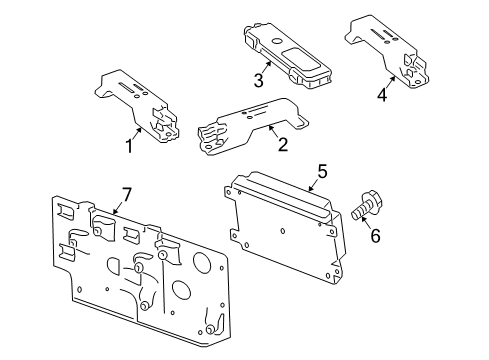 2015 Mercedes-Benz E250 Keyless Entry Components Diagram