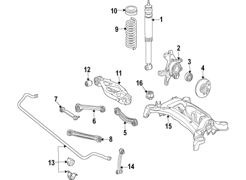 Rear Lateral Arm Diagram for 172-350-22-03