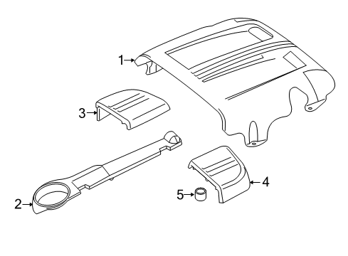 2015 Mercedes-Benz C63 AMG S Engine Appearance Cover Diagram