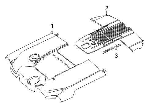 2019 Mercedes-Benz S65 AMG Engine Appearance Cover Diagram 2