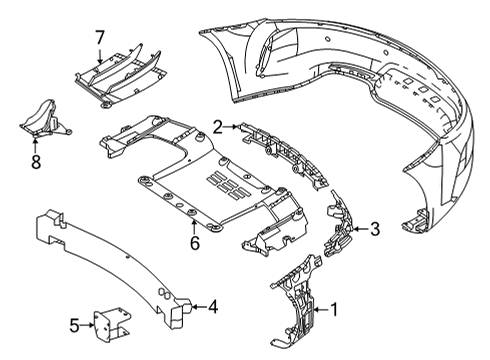 2018 Mercedes-Benz AMG GT R Bumper & Components - Rear Diagram 2