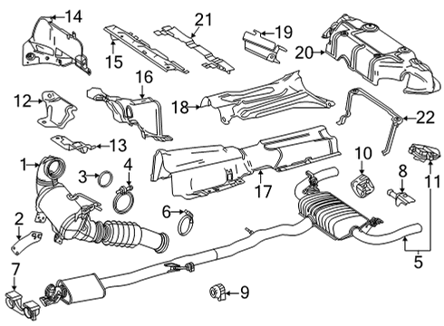 Muffler & Pipe Assembly Diagram for 247-490-83-03