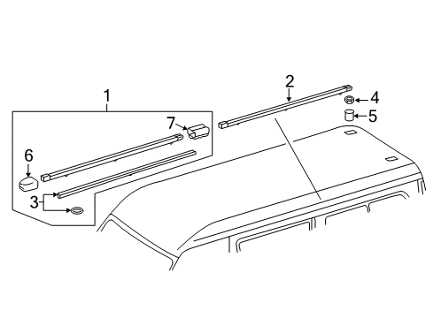 2015 Mercedes-Benz Sprinter 2500 Luggage Carrier Diagram 1