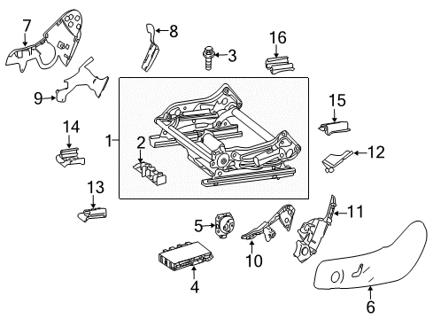 Outer Reinforcement Diagram for 207-918-08-16-8R73