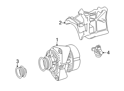 Alternator Diagram for 009-154-76-02-88