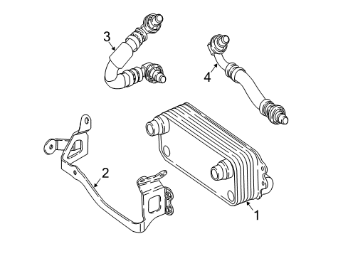 2020 Mercedes-Benz S63 AMG Trans Oil Cooler Diagram 1