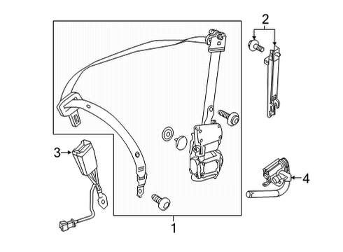 2020 Mercedes-Benz GLC350e Seat Belt, Electrical Diagram