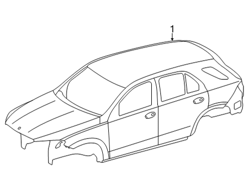 2020 Mercedes-Benz GLE580 Body Shell